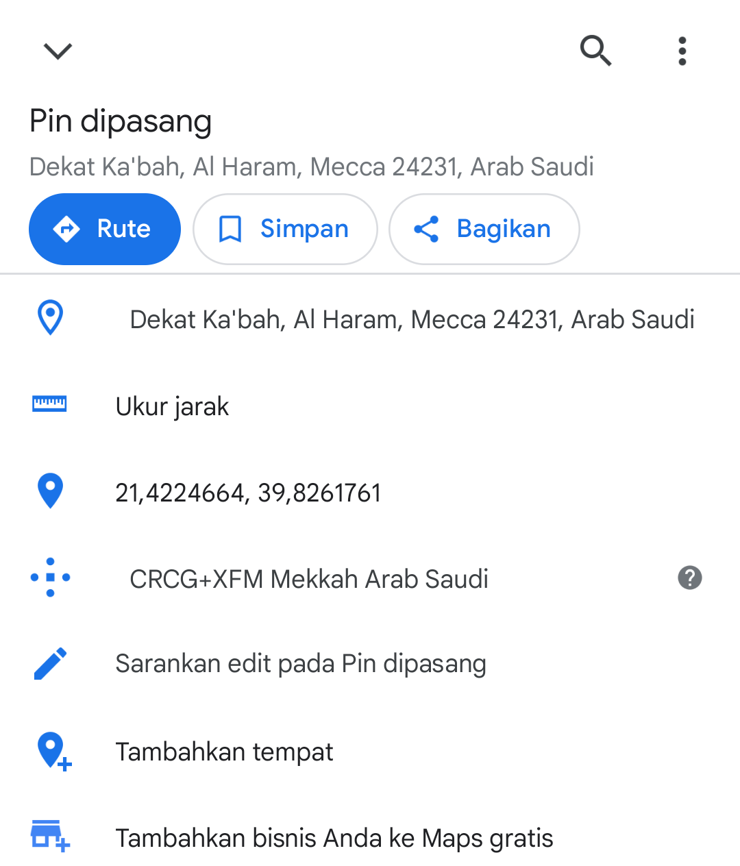 Cara Menentukan Arah Kiblat Online Secara Akurat dengan Google Maps - Step 2