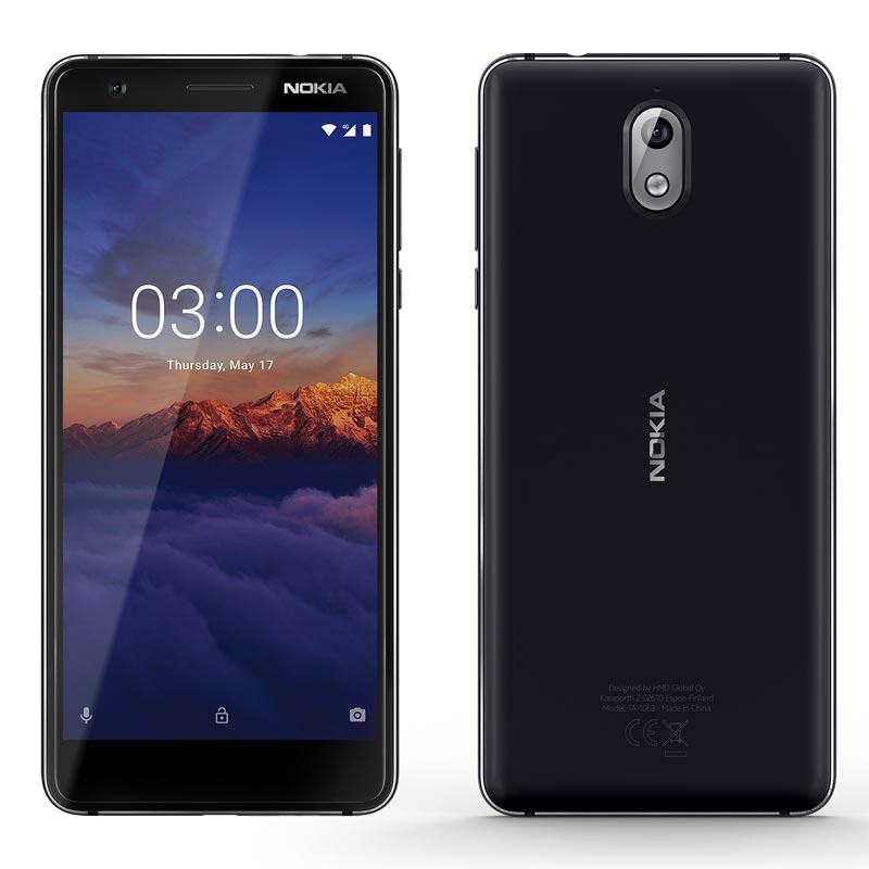 Nokia 3.1 Black Chrome