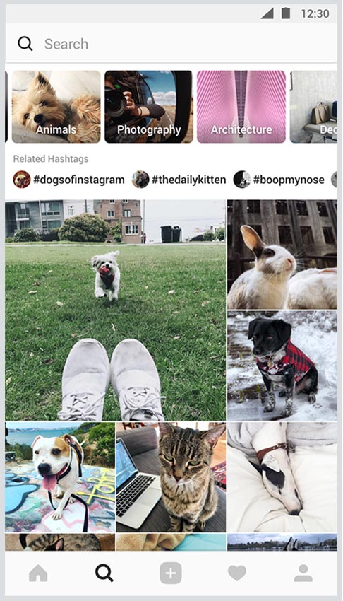 eksplorasi instagram baru
