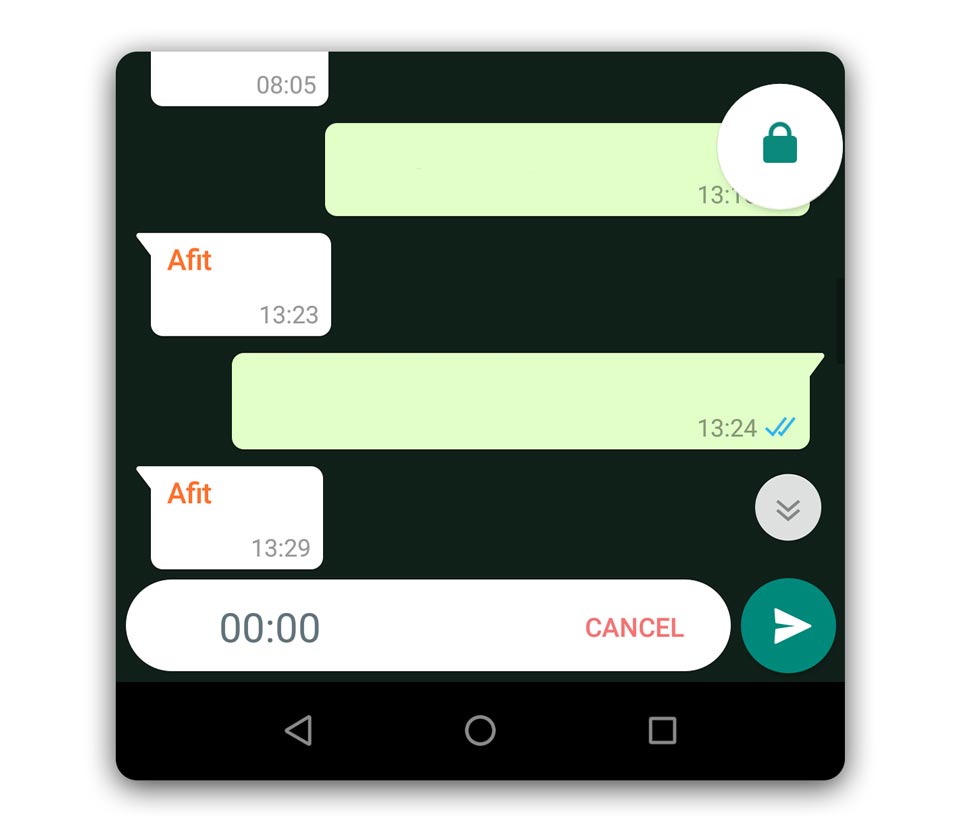 voice message whatsapp hands free
