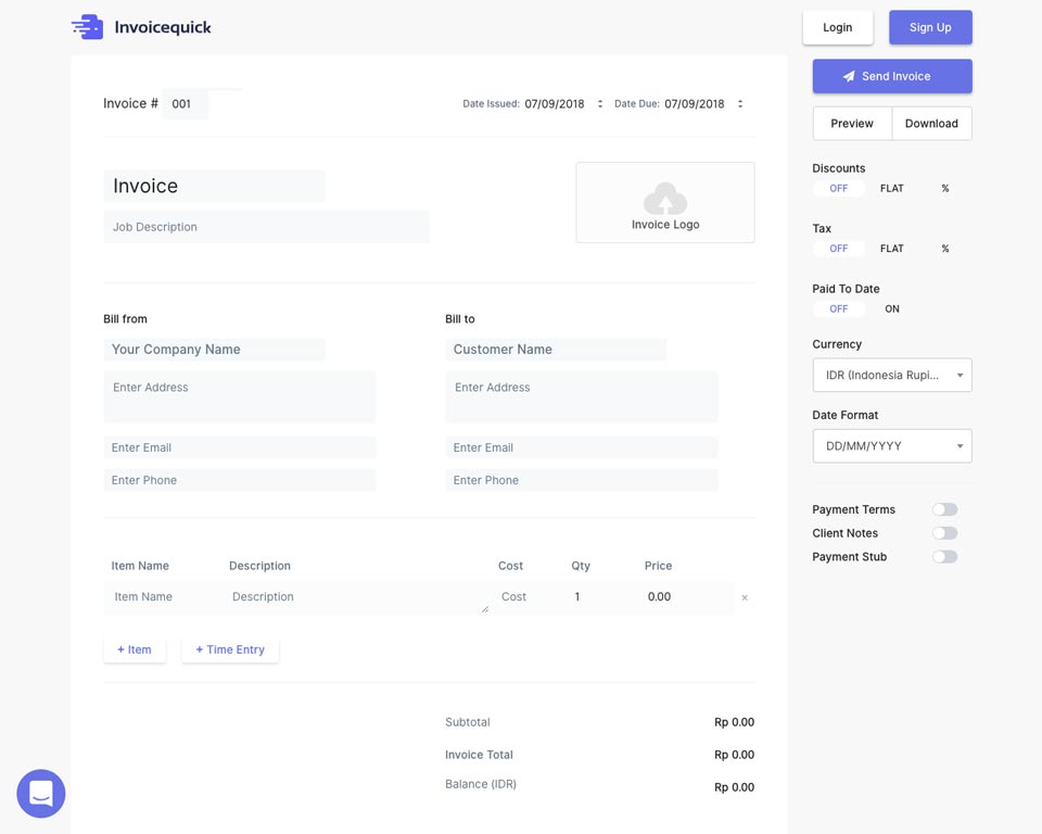 aplikasi invoice online invoicequick