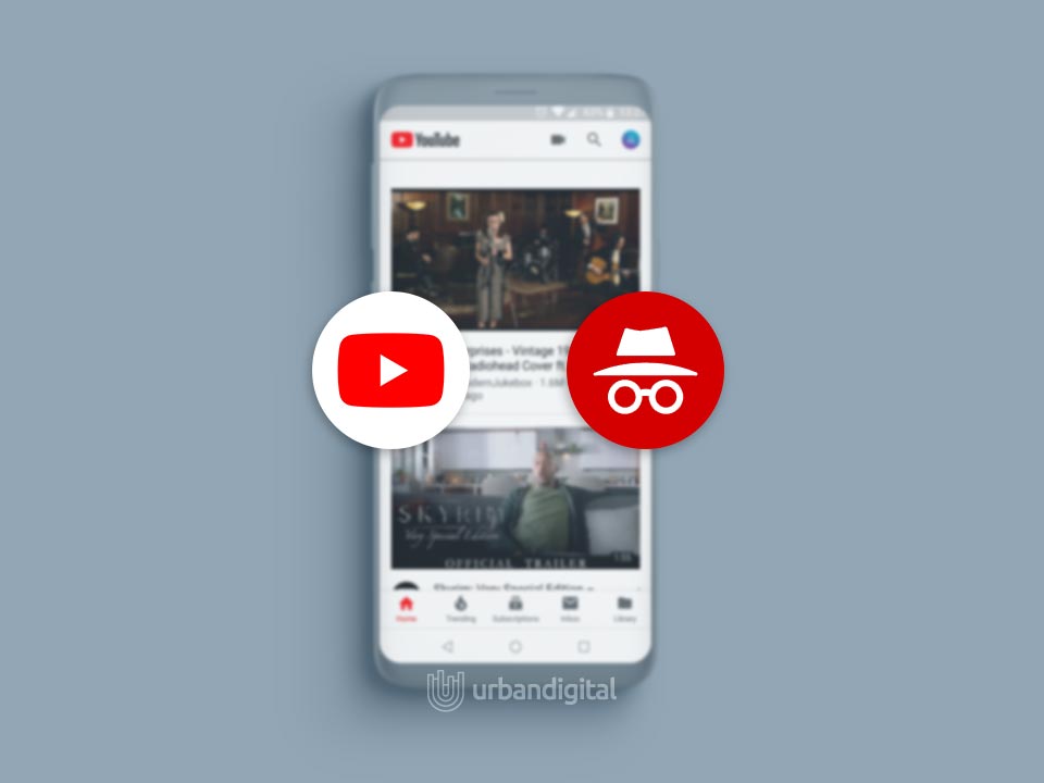 mode incognito youtube
