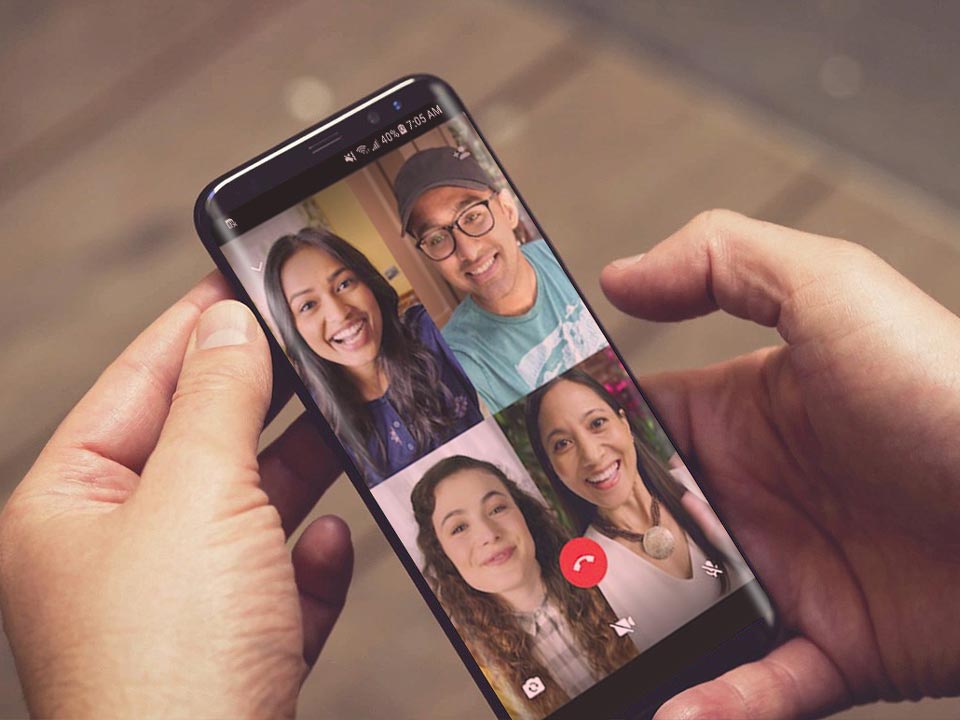 whatsapp group video call