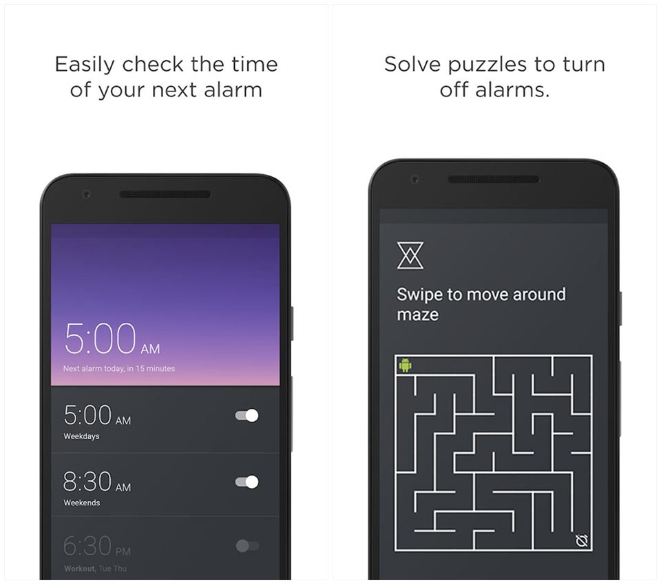 aplikasi alarm android puzzle