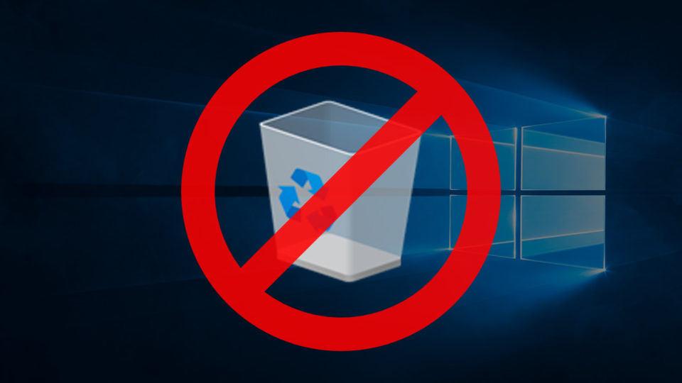 remove recycle bin windows 10