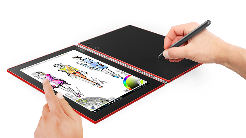09 YOGA Book Windows Painting Creat Mode portrait Drawing Pad Red