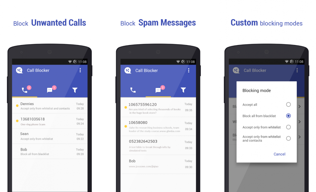 Aplikasi Android untuk Blokir Telepon dan SMS