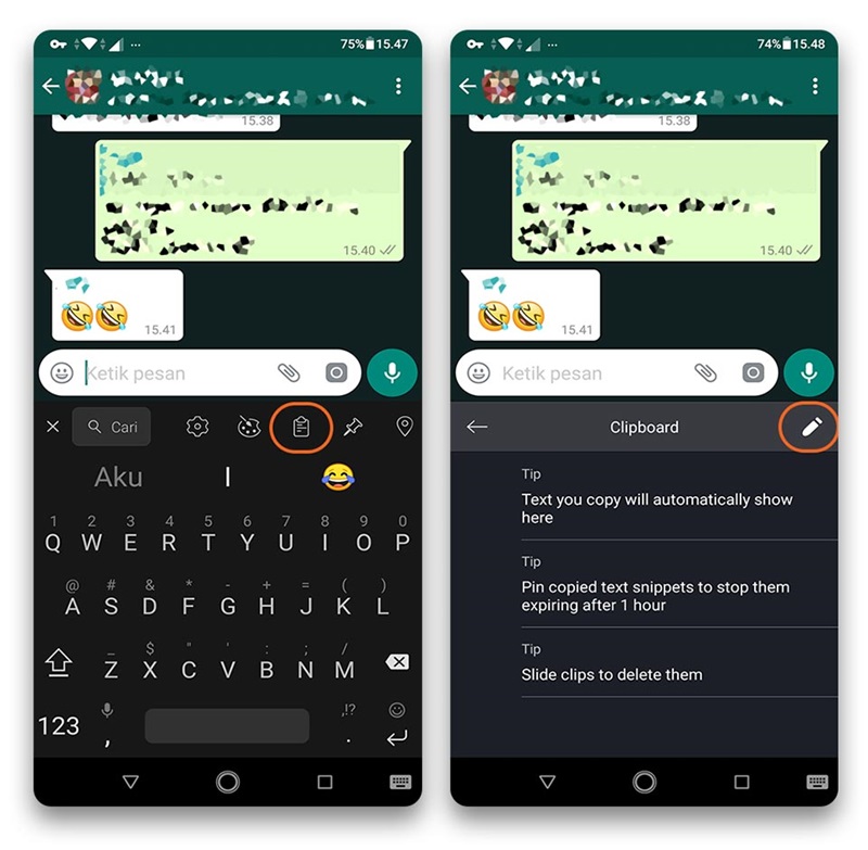 Membuat Caption Instagarm dengan Aplikasi Keyboard SwiftKey