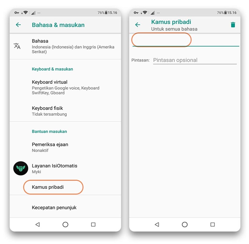 Membuat Caption Pakai Cara Manual - Android