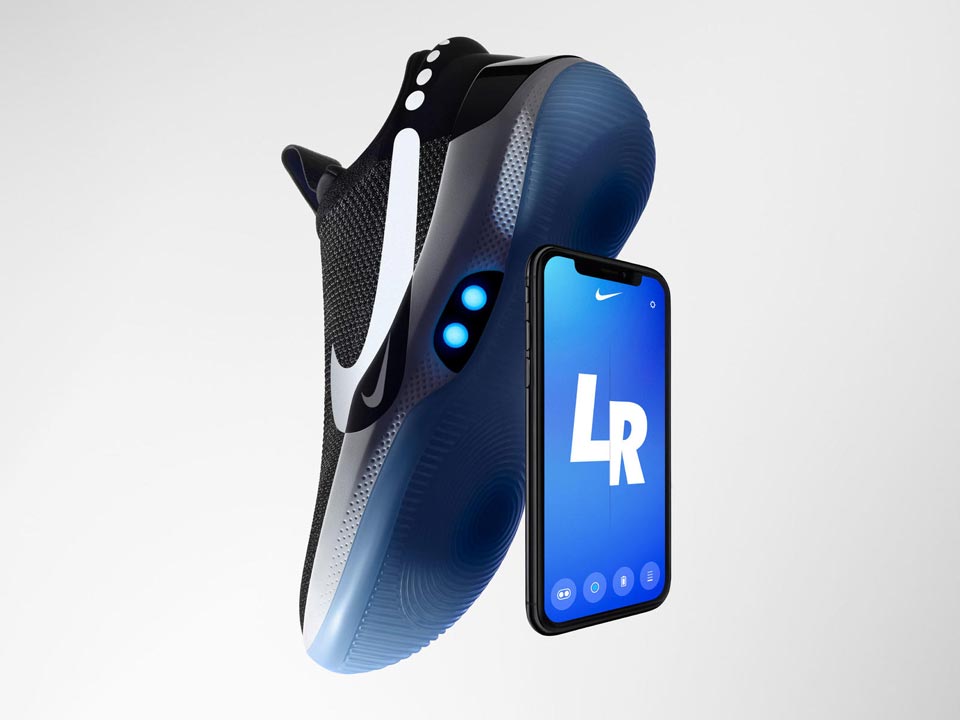 Sepatu basket Nike Adapt BB dan aplikasi iPhone