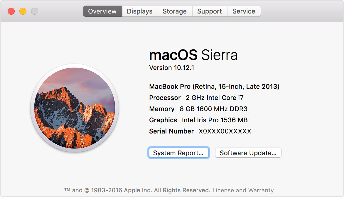 about my mac