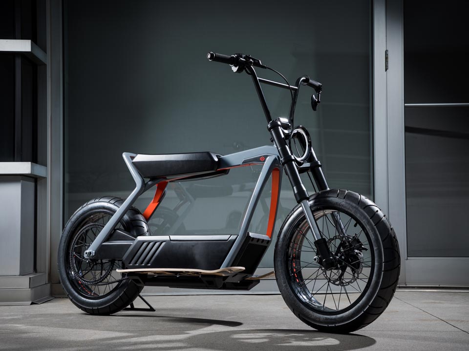 konsep motor elektrik harley-davidson