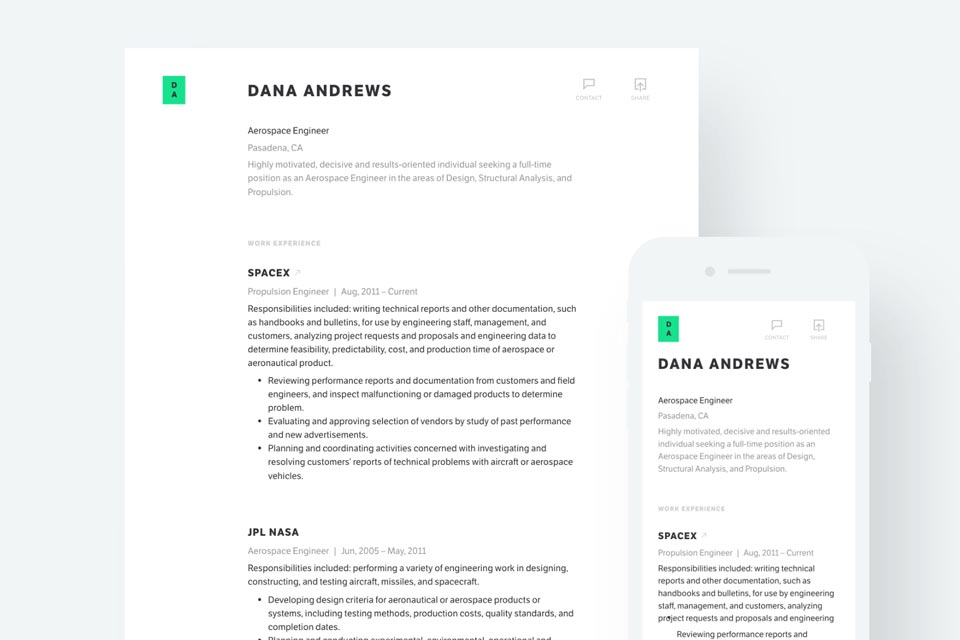 membuat cv online standard resume