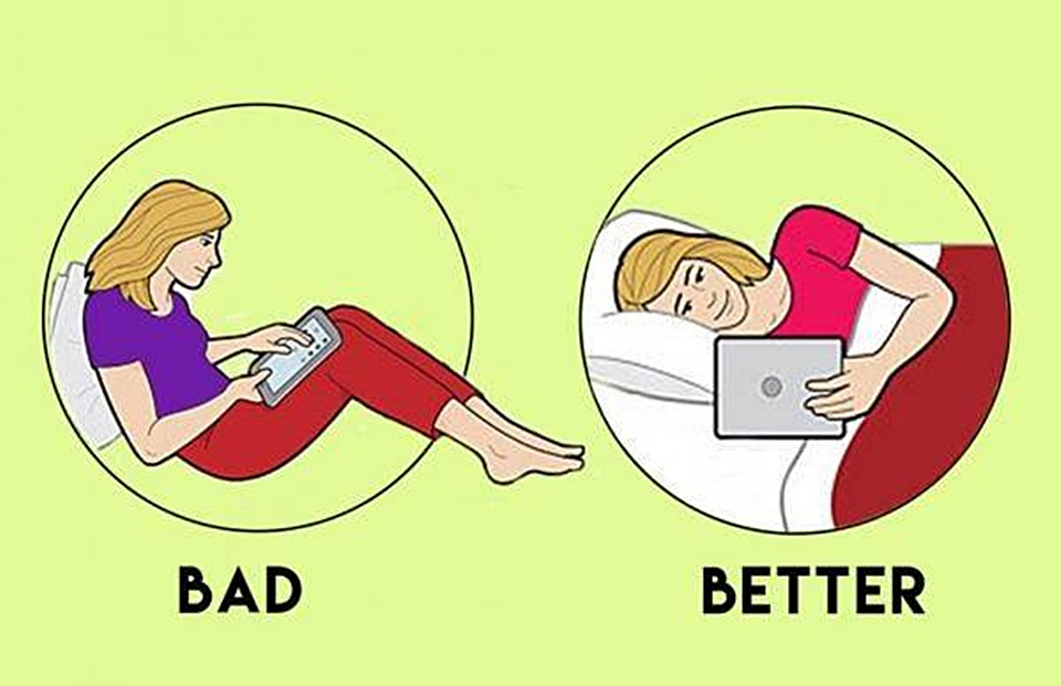 Inilah Beberapa Posisi Penggunaan Gadget yang Perlu Dihindari