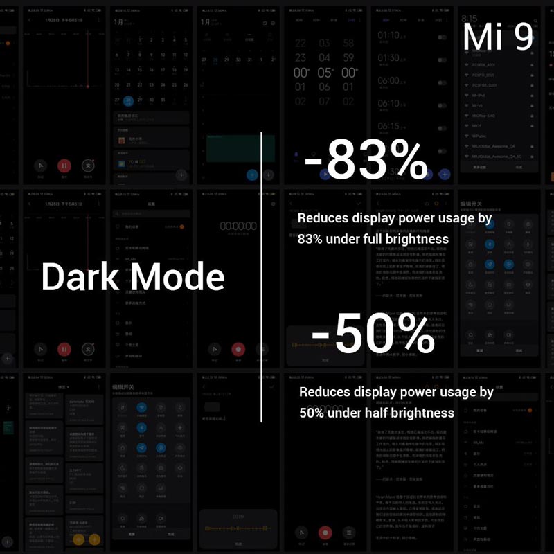 Dark Mode Xiaomi Mi 9