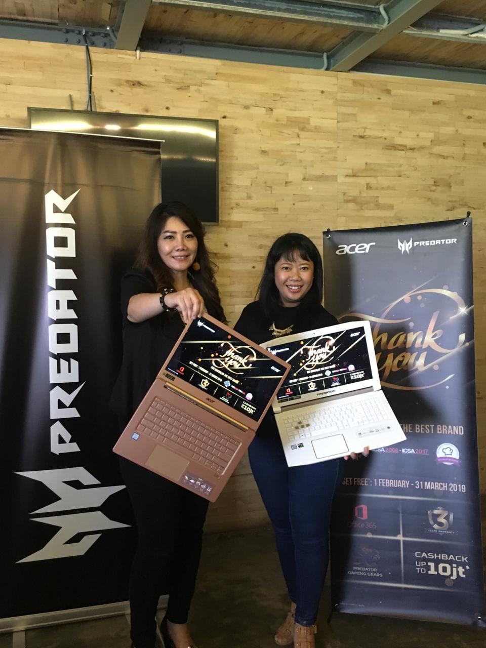 Gelar Program “Terima Kasih Pelanggan", Acer Bagi-bagi Cashback Hingga Rp 10 Juta