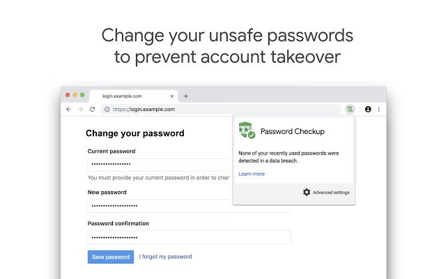ekstensi password check google