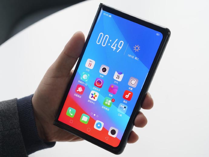 ponsel lipat oppo terlipat