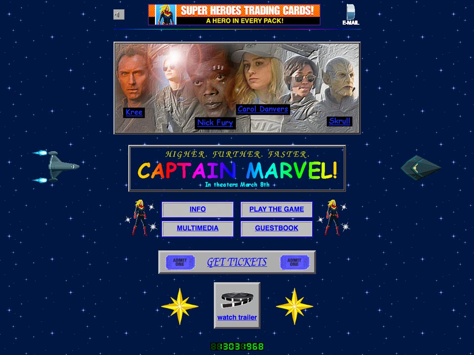 website captain marvel