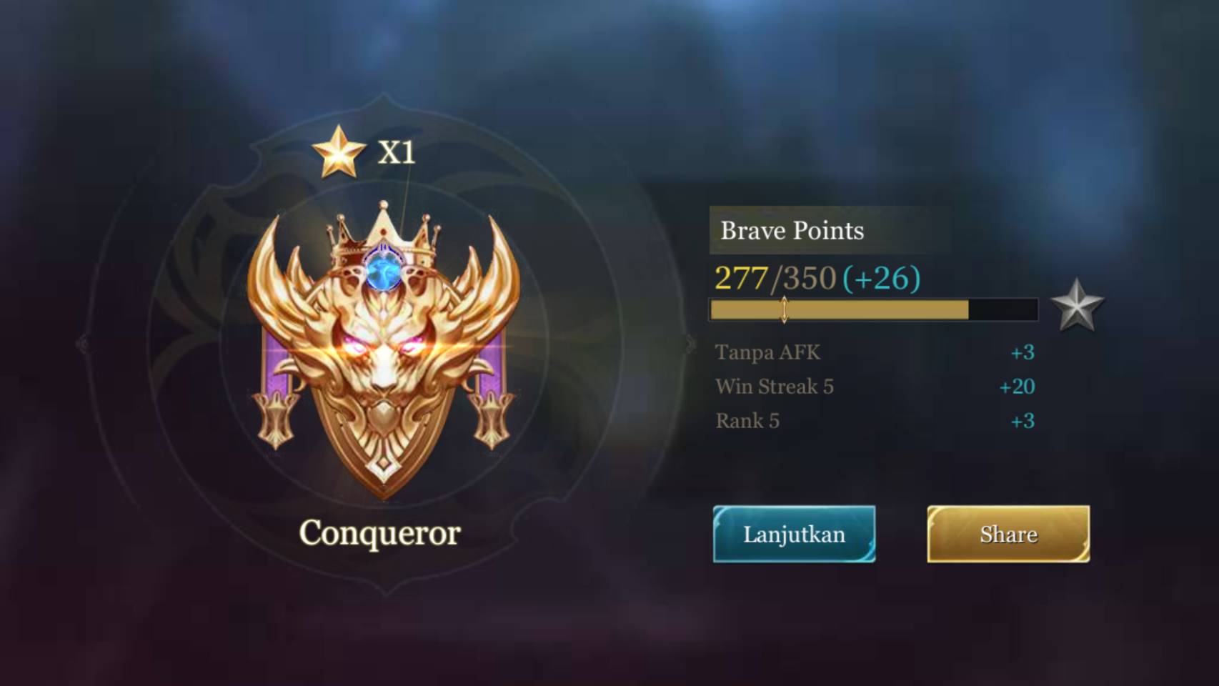 Inilah 5 Tips Mencapai Rank Conqueror di Garena AOV Indonesia