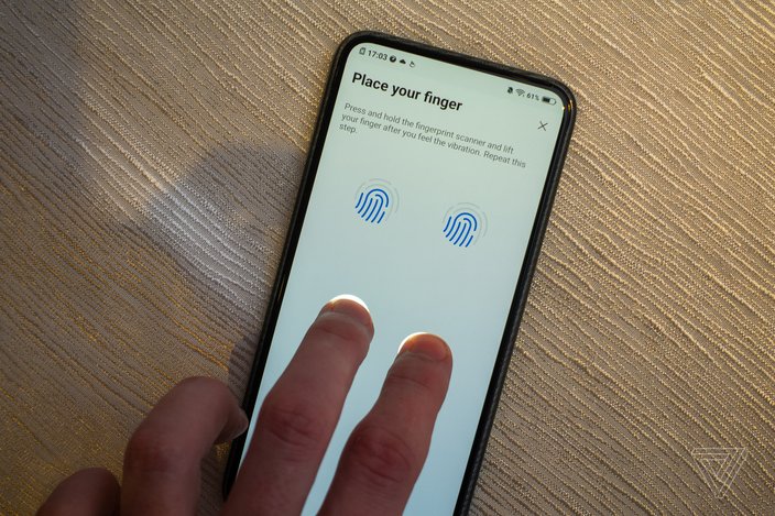 Vivo APEX 2019 finger print via The Verge