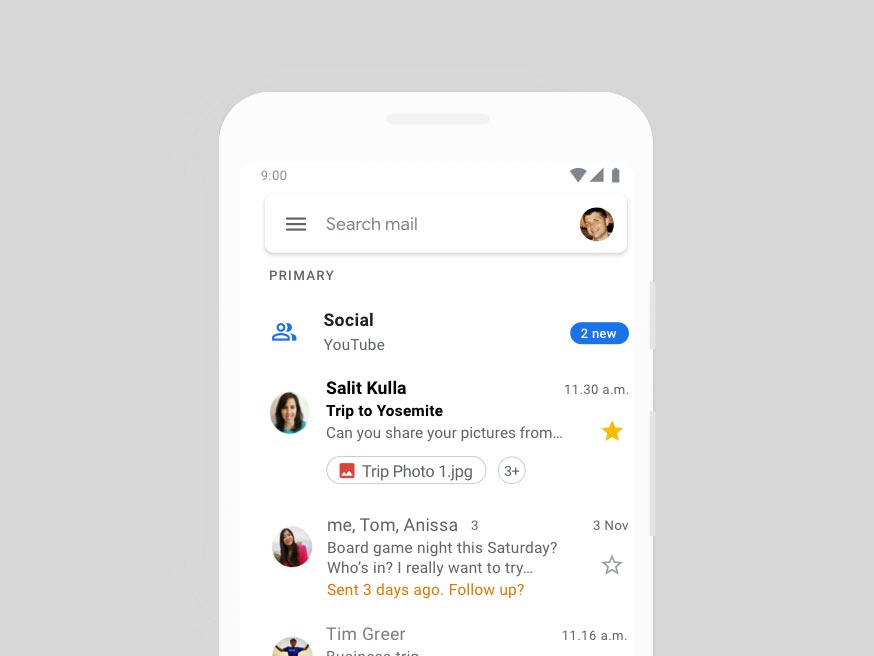 aplikasi gmail baru