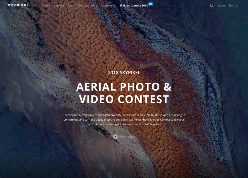 kompetisi foto dan video drone skypixel