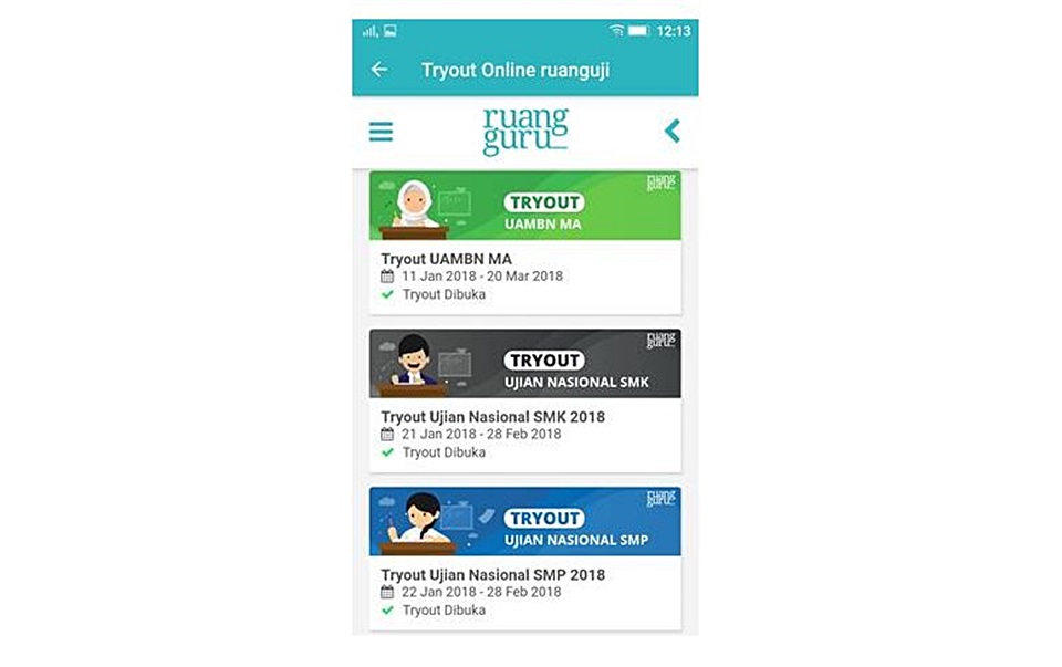 Tutorial Menggunakan Aplikasi Android Ruang Guru