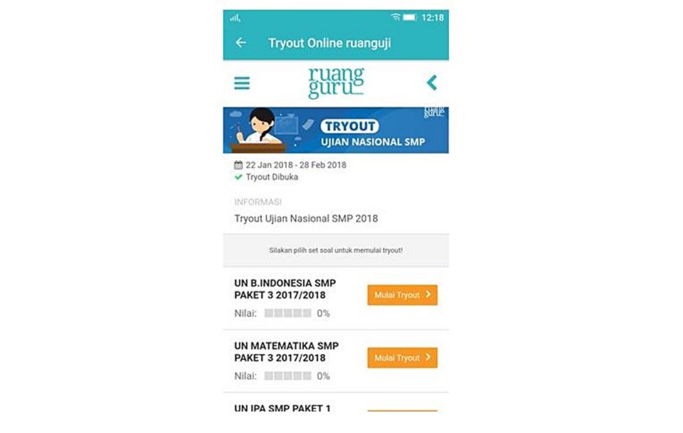 Tutorial Menggunakan Aplikasi Android Ruang Guru