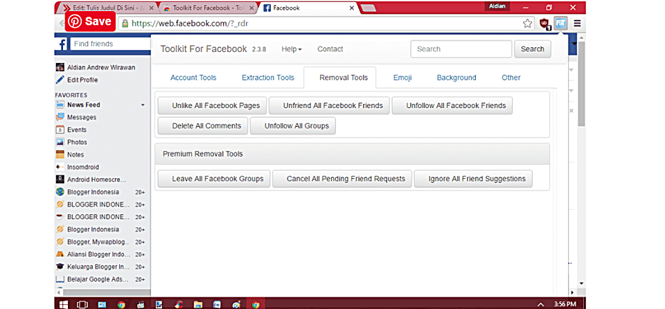 Cara Menghapus Semua Teman di Facebook dengan Google Chrome