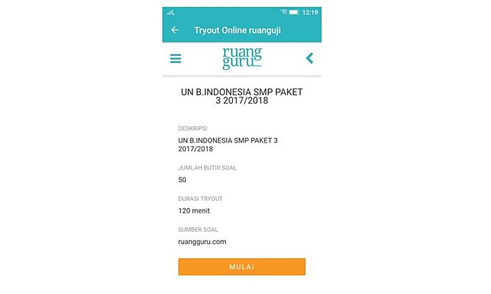 Tutorial Menggunakan Aplikasi Android Ruang Guru