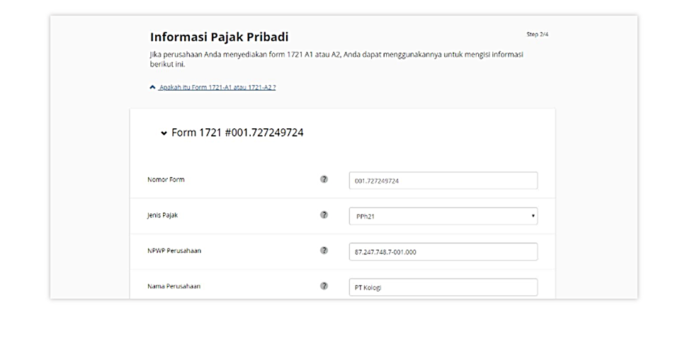 Cara Mengisi Formulir SPT Tahunan Pribadi Melalui OnlinePajak
