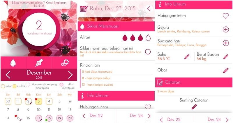 5 Aplikasi untuk Memantau Siklus Menstruasi