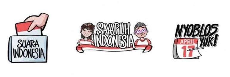 stiker pemilu