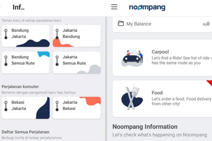 Noompang, Aplikasi Tebengan untuk Mudik Jarak Dekat