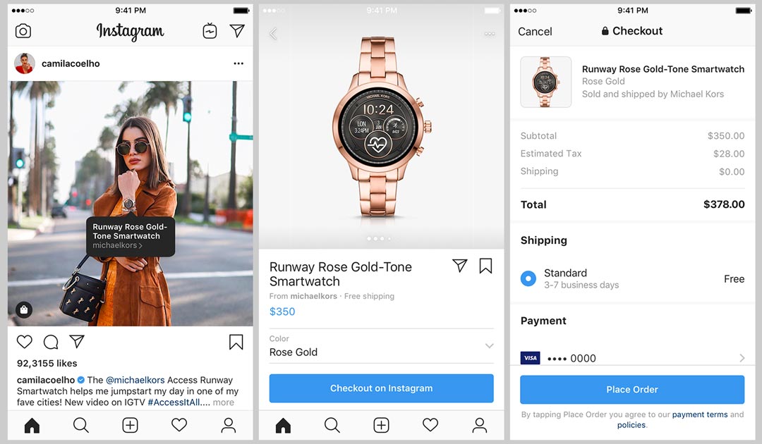 fitur belanja di Instagram