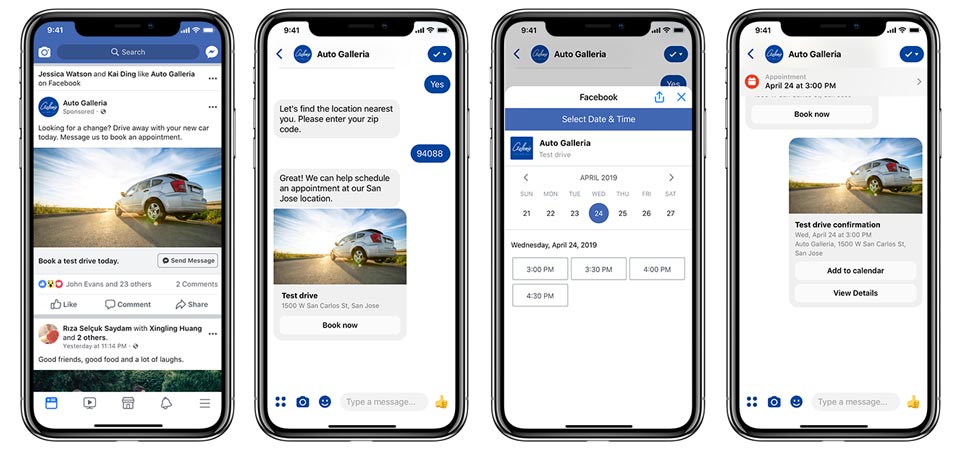 booking di messenger