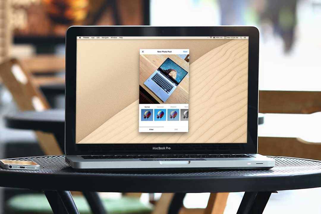 upload foto instagram di mac
