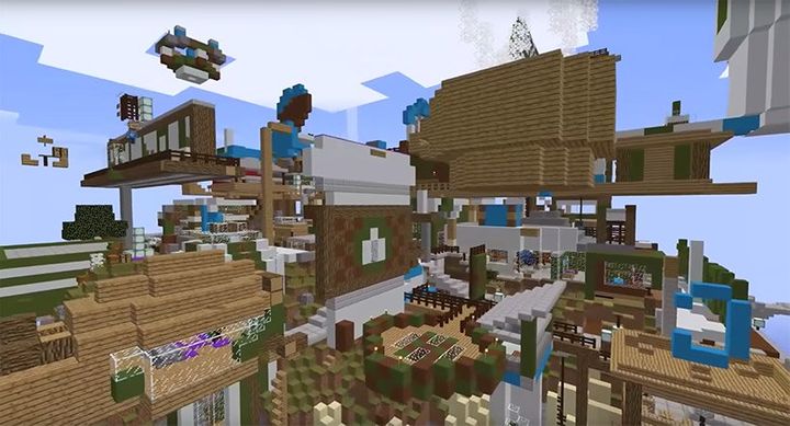 Begini Jadinya Saat 200 Orang Membuat Starbucks Islands di Minecraft
