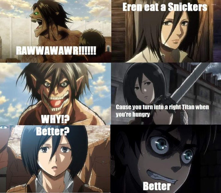 5 Meme Mengena dan Hanya Fans Shingeki no Kyojin yang Tahu