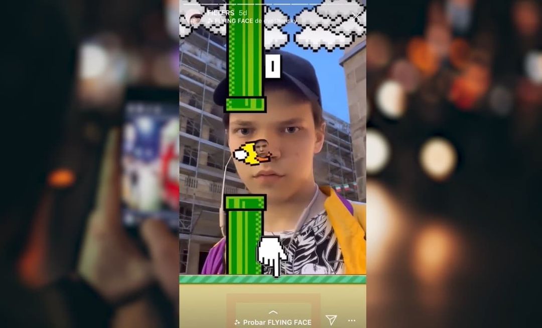 Face Filter Mirip Flappy Bird yang Bisa Dicoba di Instagram Stories