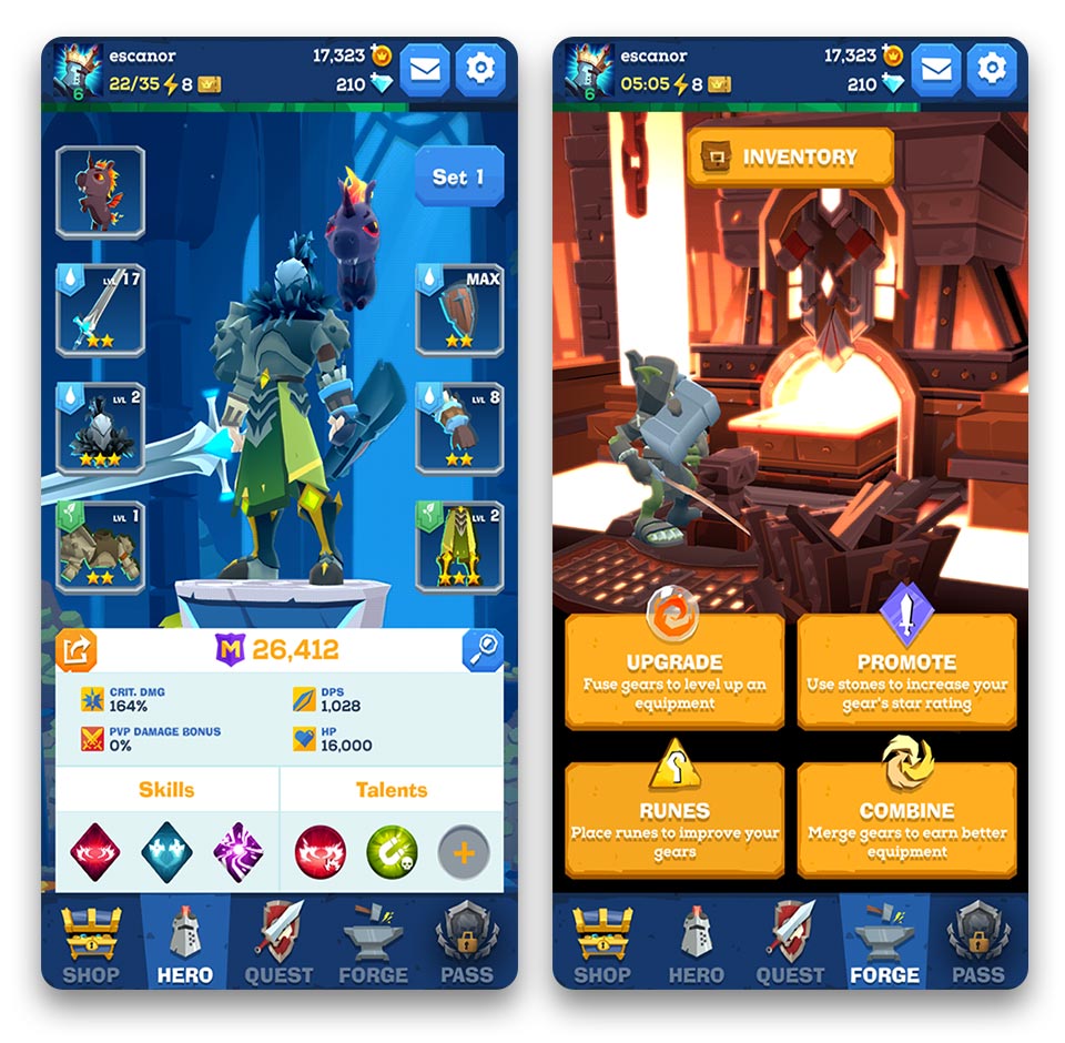 Game RPG Mighty Quest Mengajak Berpetualang dengan Satu Tangan