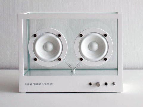 small transparent speaker 0