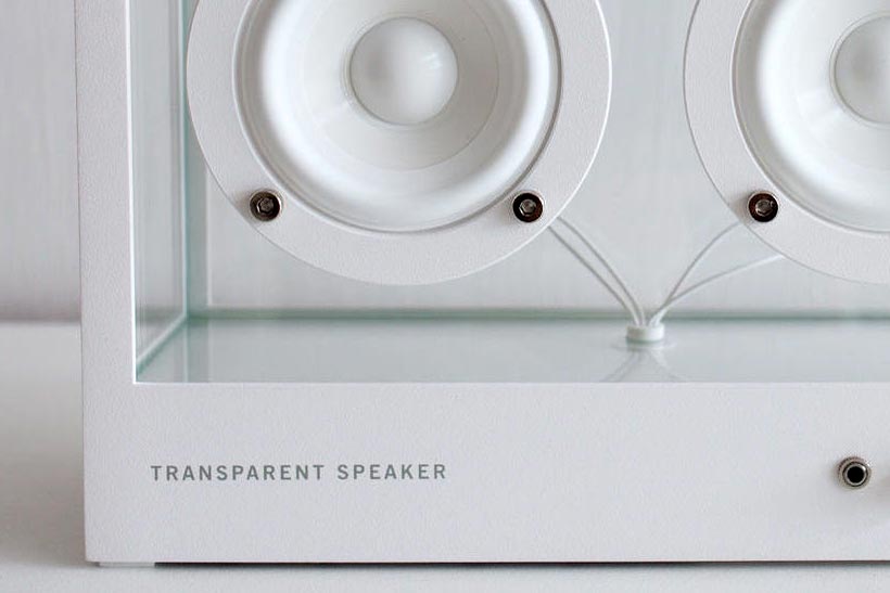 small transparent speaker