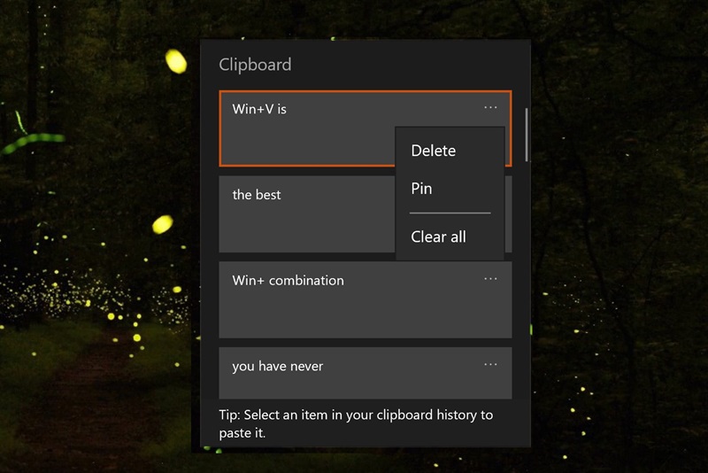 Cara Sematkan Data Penting clipboard di windows 10Cara Sematkan Data Penting clipboard di windows 10