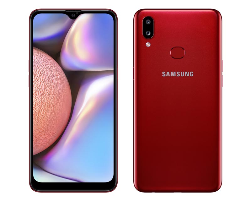 penampilan Samsung Galaxy A10s warna merah