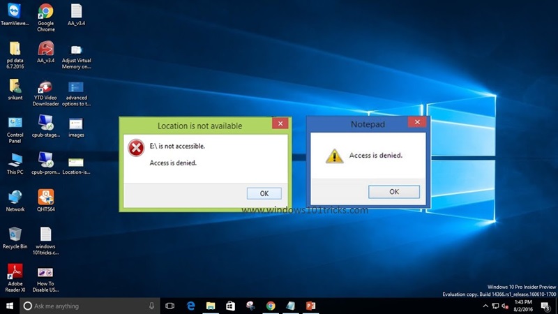 Tips Mengatasi Access Denied di Windows 10
