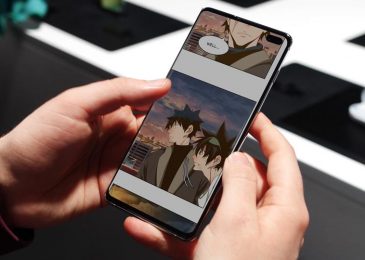 baca webtoon di handphone