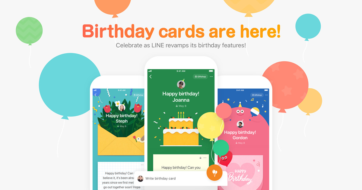 Fitur Birthday Card LINE