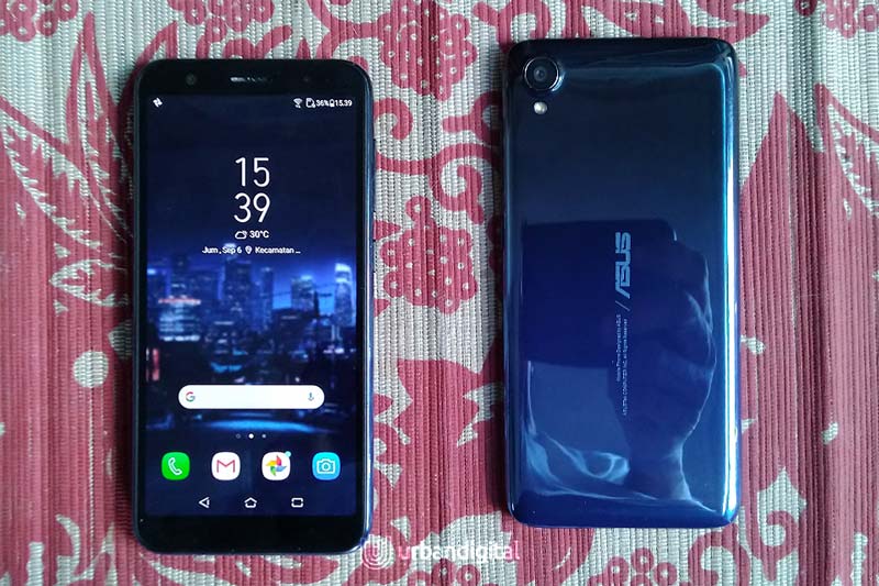 asus zenfone live l2 bagian depan belakang
